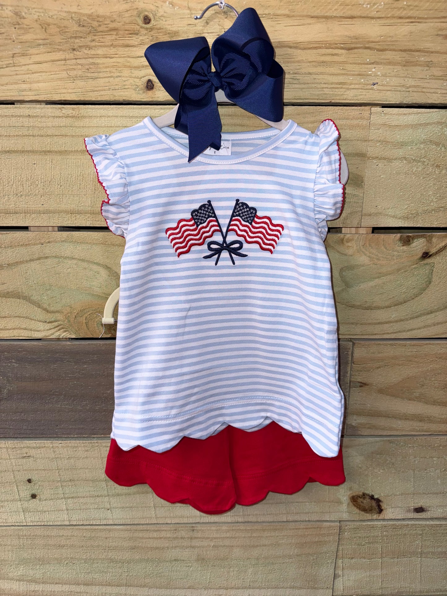 Ruffle Scalloped Short Set 4th