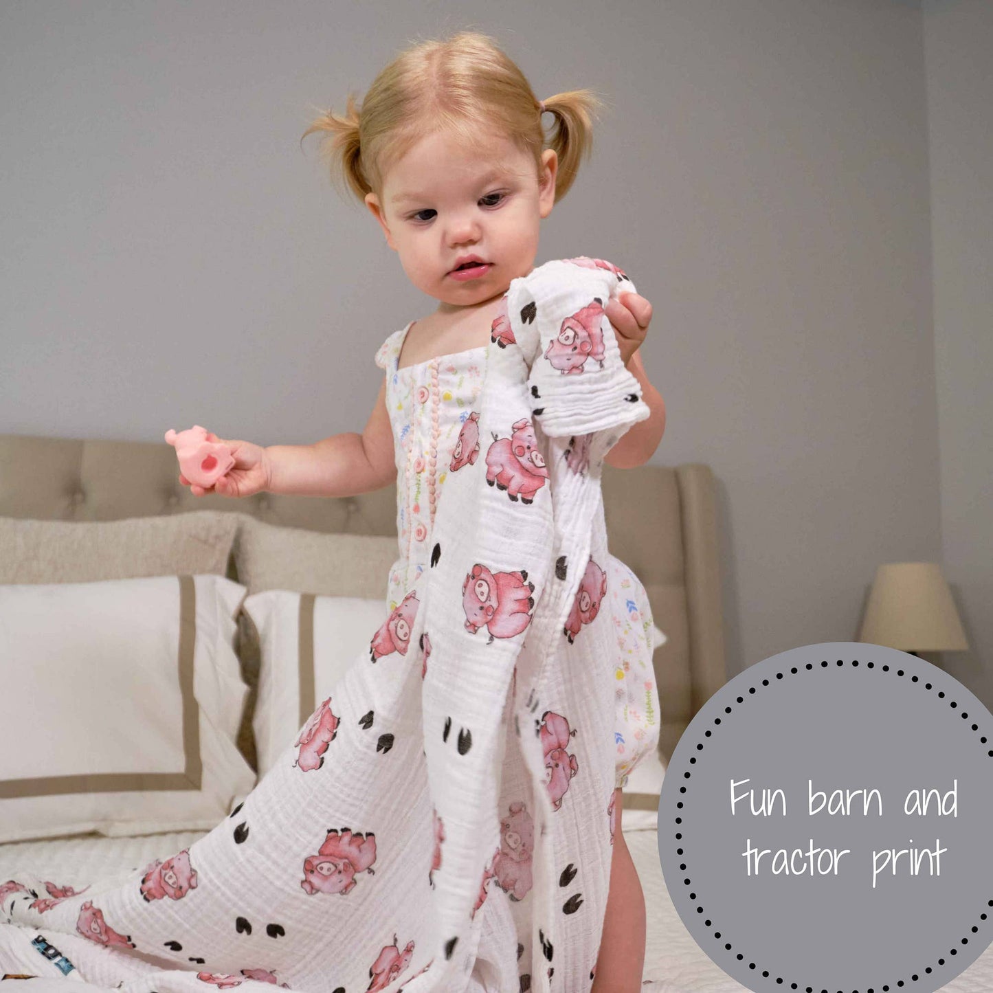 How We Roll Baby Muslin Swaddle Blanket