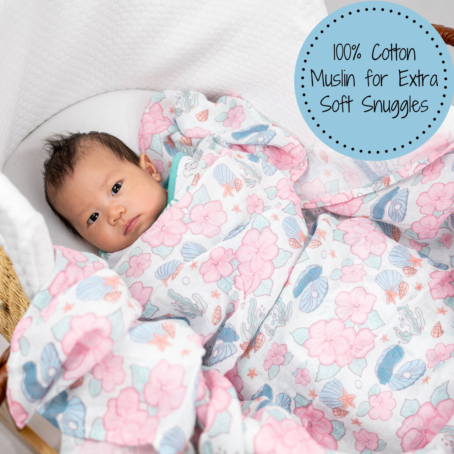 See You Shine Baby Muslin Swaddle Blanket