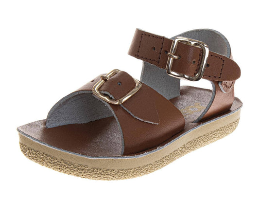 Josmo Girl's Adjustable Leather Outdoor Sandals (Toddler): Tan