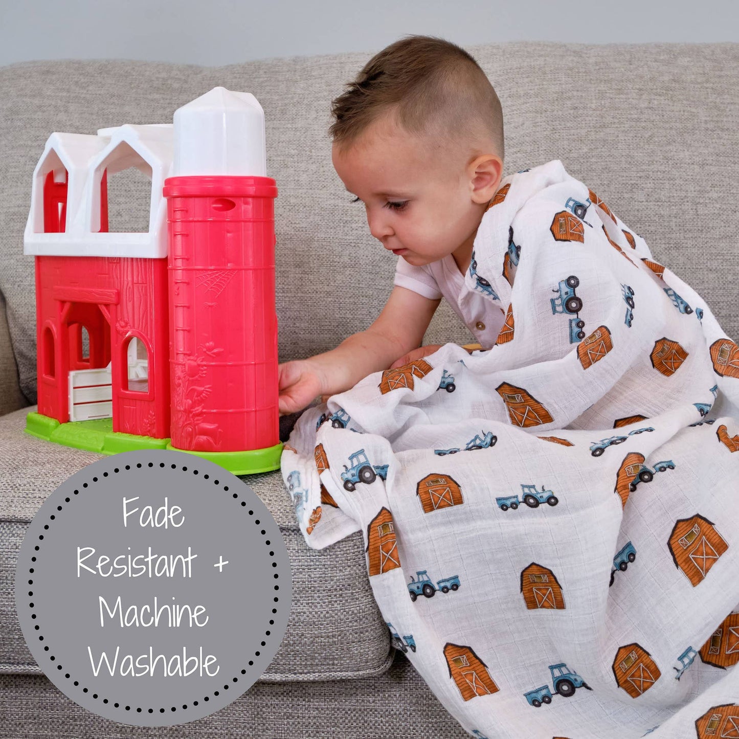 How We Roll Baby Muslin Swaddle Blanket