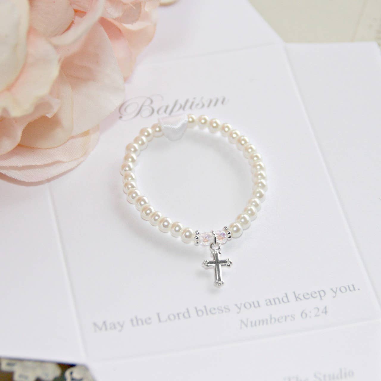 Baptism Classic Infant Bracelet 4" size  STG-268-4