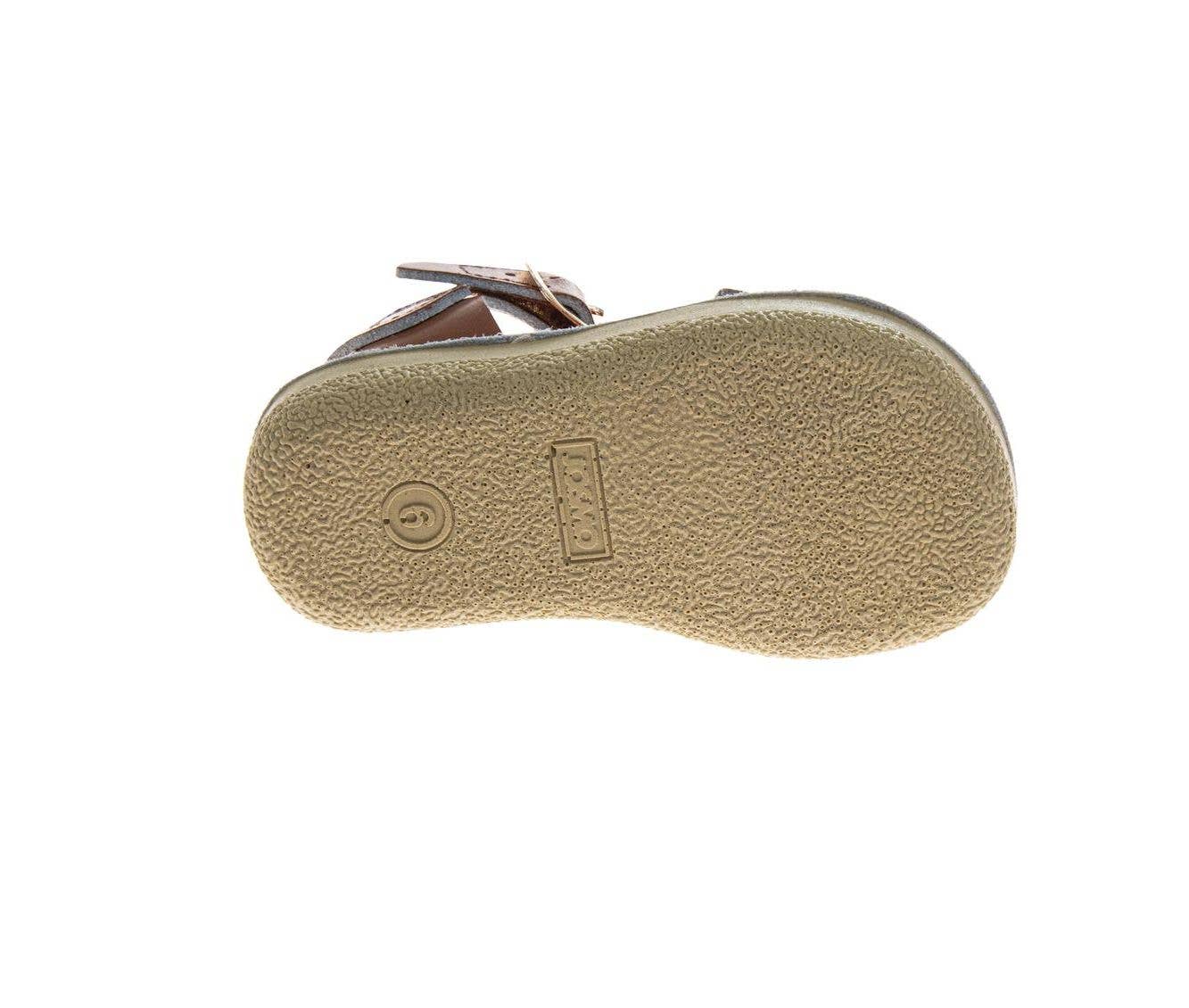 Josmo Girl's Adjustable Leather Outdoor Sandals (Toddler): Tan