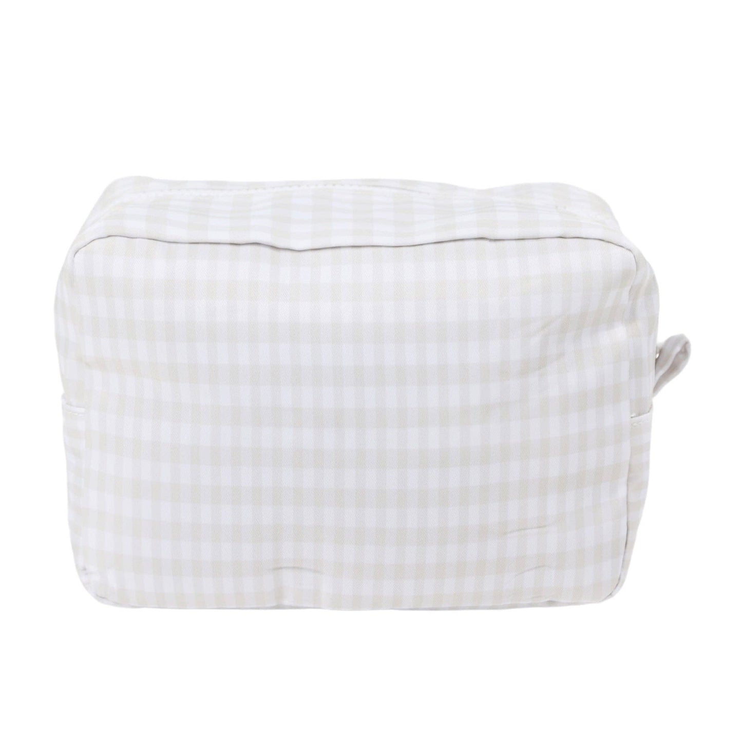 Nylon Everything Bag: Light Pink Gingham (Ruffle)