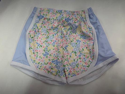 Blue Floral Shorts