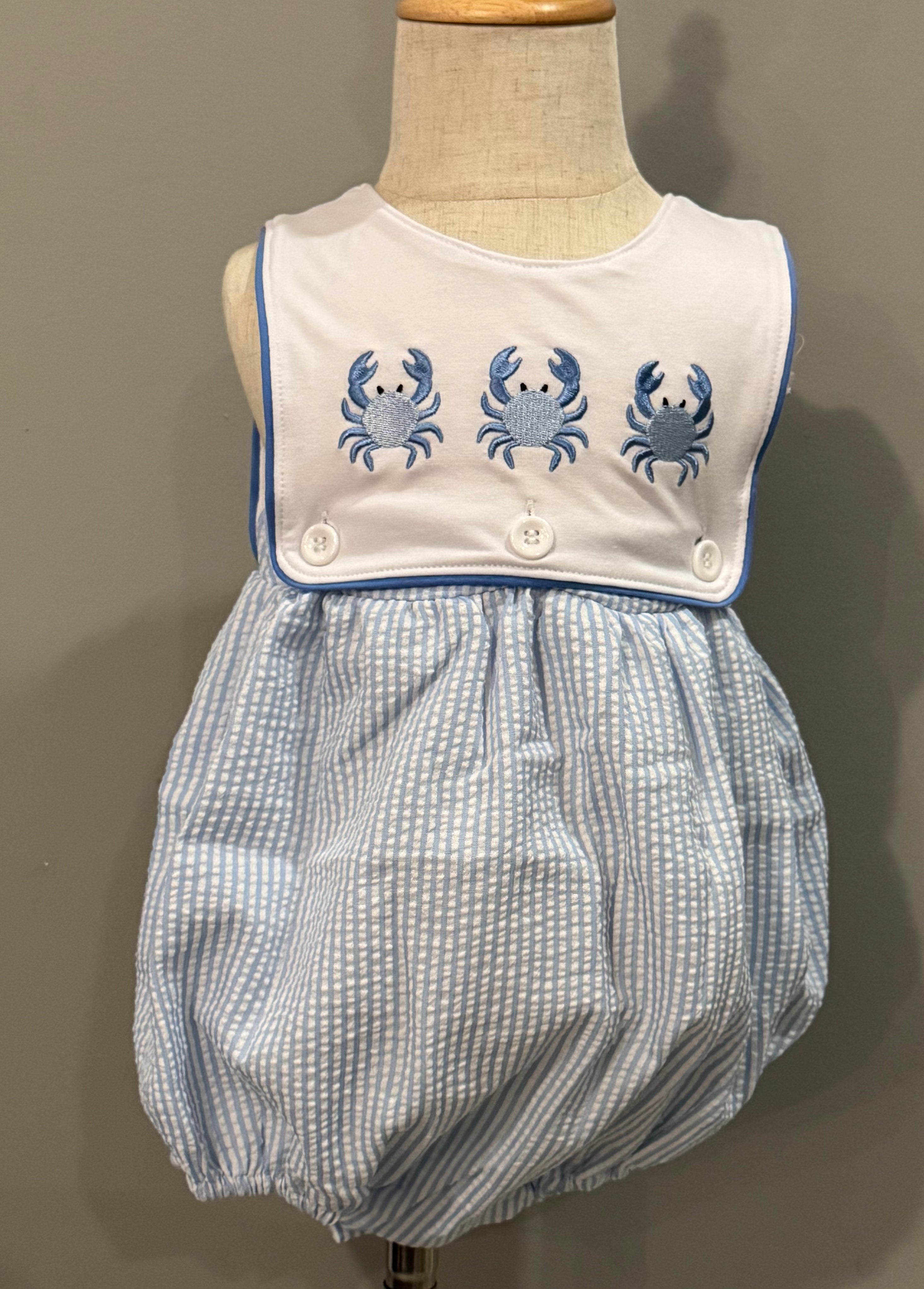 BLUE CRAB SEERSUCKER BUBBLE