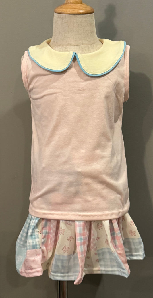 PATCHWORK SKORT SET