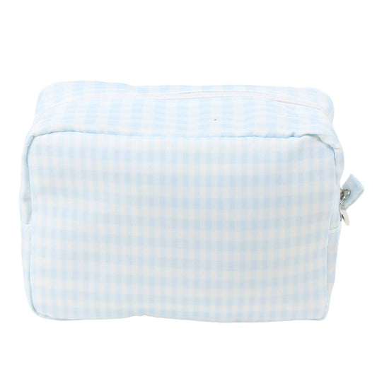 Nylon Everything Bag: Light Blue Gingham