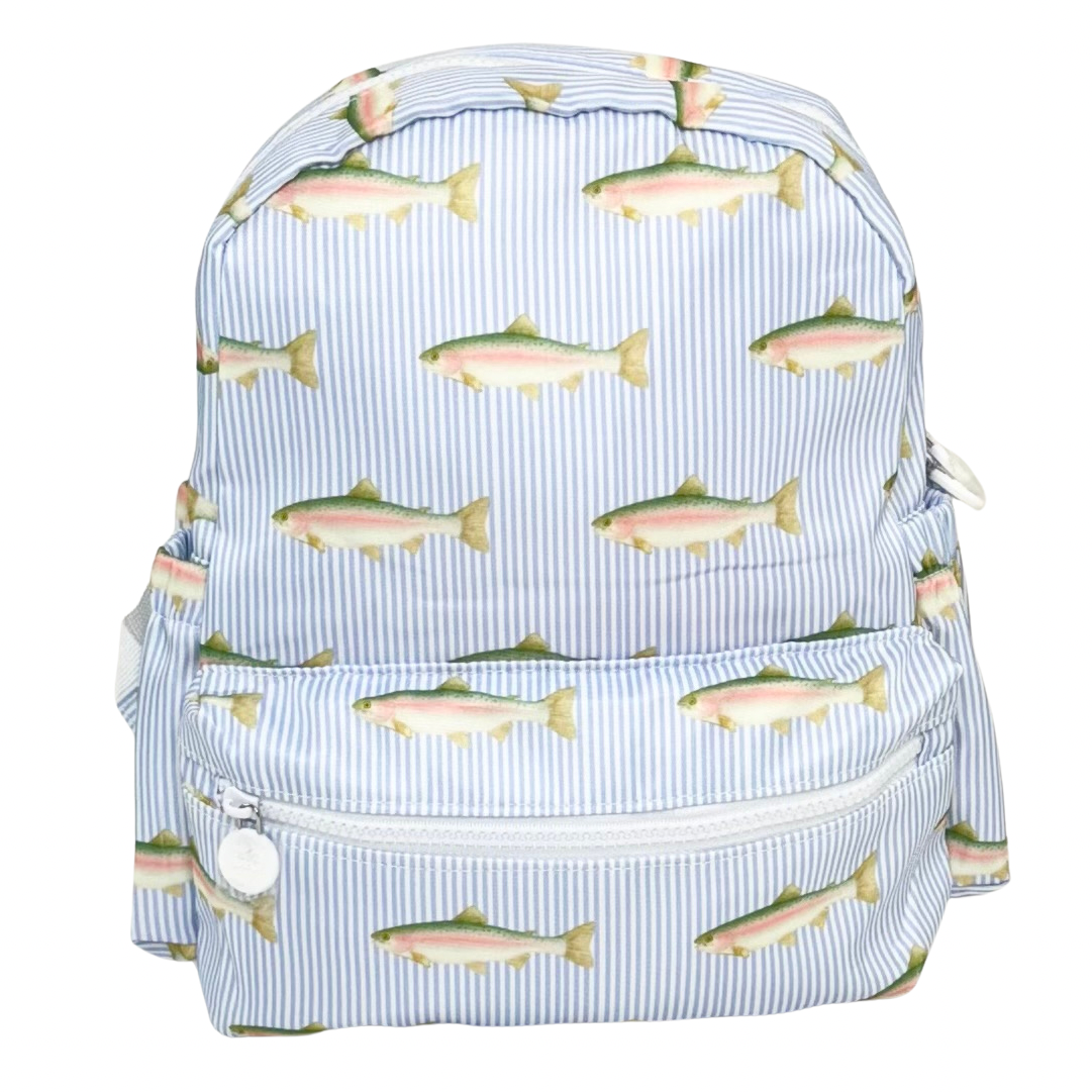Nylon Backpack (Full Size): Floral
