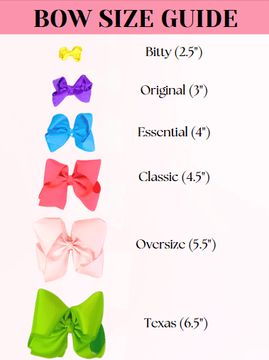Oversize Grosgrain Hair Bow - Alligator Clip - 5.5": Black